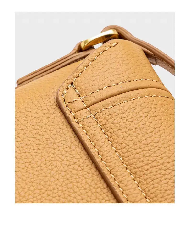 Genuine Leather Sling Bag | Cowhide Crossbody Handbag - sling bag, leather crossbody, sling, genuine