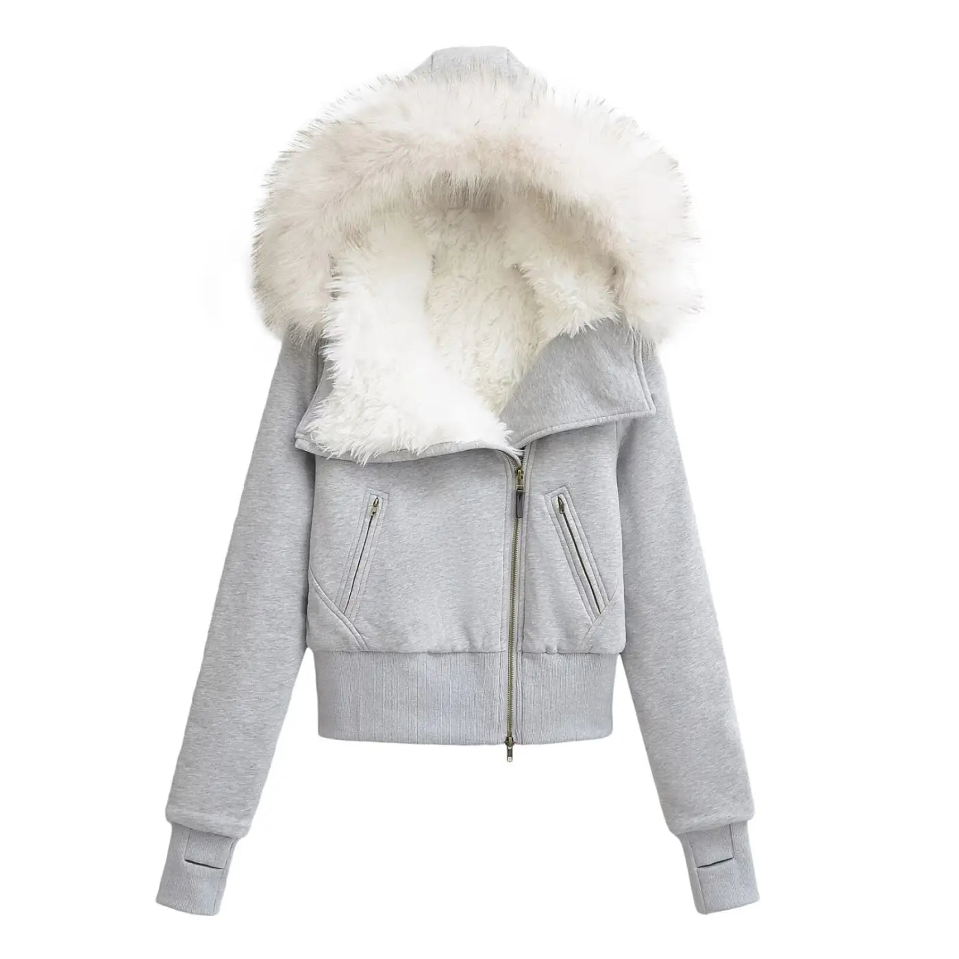 Women’s Retro Cotton Cardigan | Versatile European Style Casual Jacket - Gray / L - trend den, retro cotton cardigan, Gray