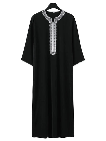 Minimalist Men's Casual Kurta Black