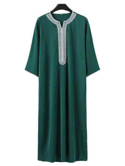 Minimalist Men's Casual Kurta Green
