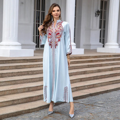 Sculptural Embroidered Elegant Abaya