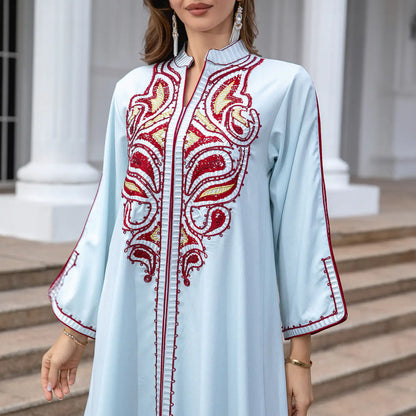 Sculptural Embroidered Elegant Abaya