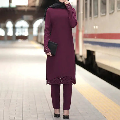 Two-Piece Modest Abaya Suit 