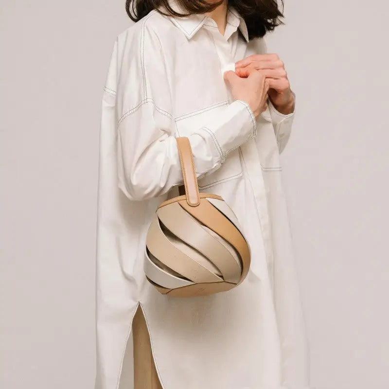 Quilted Bucket Handbag | Crossbody Side Bag for Women - Beige - bucket handbag, quilted bucket, crossbody bags, diamond Beige