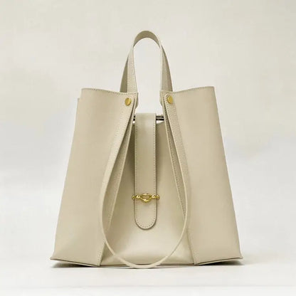 Genuine Leather Work Bag | Wholesale & Retail Office Tote - White / 29x8.5x27cm - genuine leather, work bag, retail White