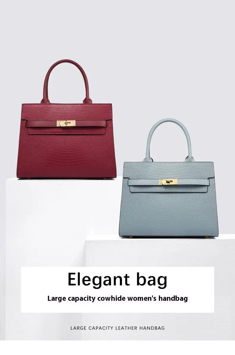 Genuine Cowhide Commute & Wedding Bag | Structured Vertical Tote - structured vertical tote, cowhide commute, wedding