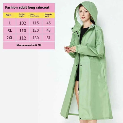 Light green lightweight fashion trench raincoat with hood long sleeves and front zipper for rainy weather Mustard Green 2002