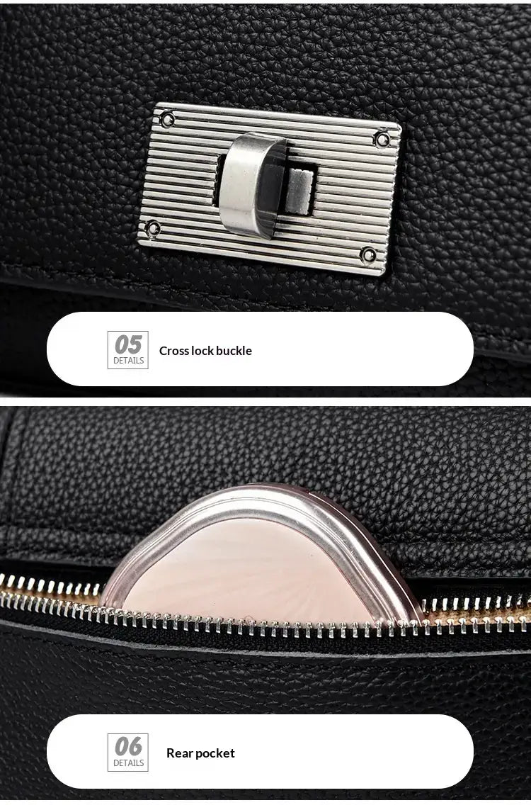 Genuine Leather Sling Bag | Cowhide Crossbody Handbag - sling bag, leather crossbody, sling, genuine