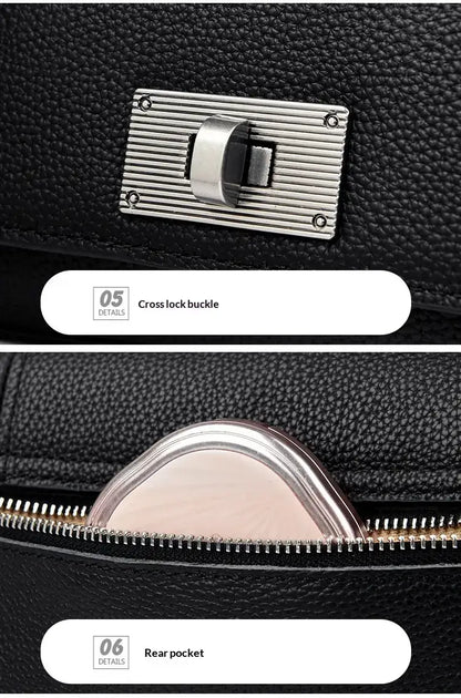 Genuine Leather Sling Bag | Cowhide Crossbody Handbag - sling bag, leather crossbody, sling, genuine