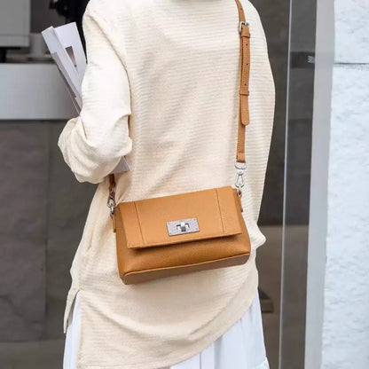 Genuine Leather Sling Bag | Cowhide Crossbody Handbag - sling bag, leather crossbody, sling, genuine