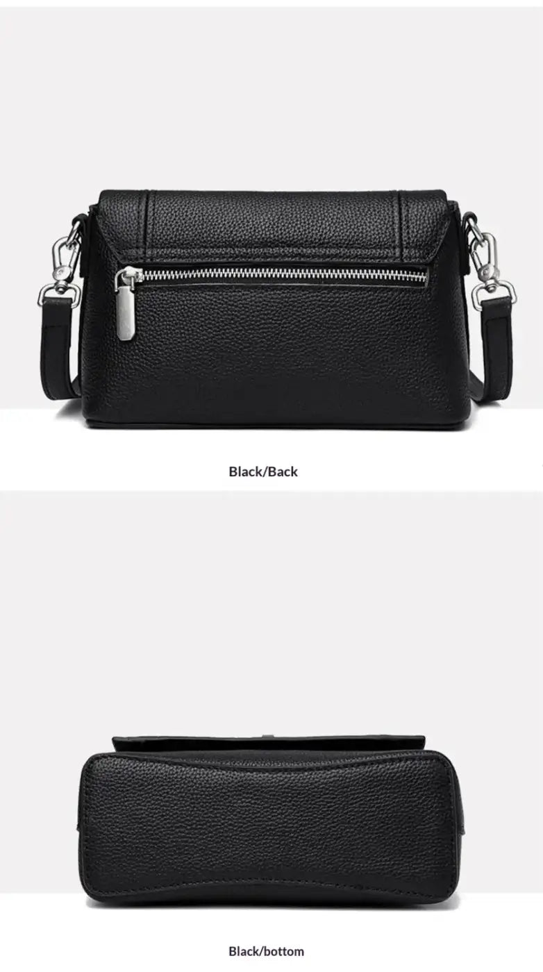 Genuine Leather Sling Bag | Cowhide Crossbody Handbag - sling bag, leather crossbody, sling, genuine