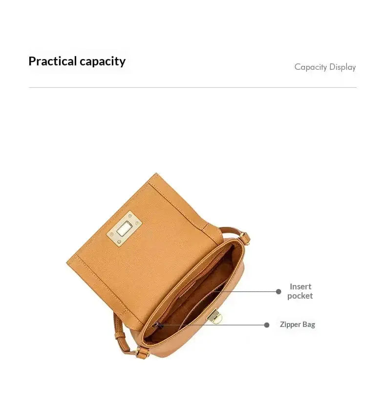 Genuine Leather Sling Bag | Cowhide Crossbody Handbag - sling bag, leather crossbody, sling, genuine