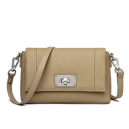 Genuine Leather Sling Bag | Cowhide Crossbody Handbag - Camel - sling bag, leather crossbody, sling, genuine Camel