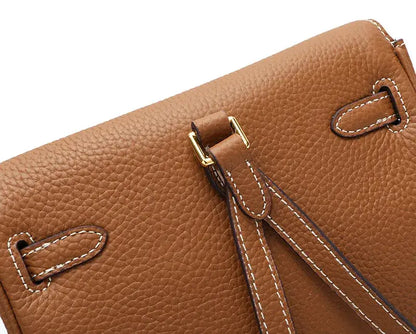 Top-Layer Cowhide Convertible Backpack | Locked Leather Handbag - convertible backpack, leather handbag, cowhide