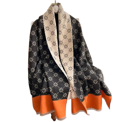 Thickened Double-Sided Cashmere-Feel Scarf | Tassel Edge Wrap - imitation cashmere, south african, africa, trending